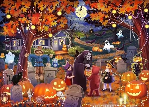 Puzzle 1200,Puzzles für Erwachsene,Halloween Puzzles für Kinder DIY Kit Holzspielzeug Unique Gift Home Decor Framed Puzzle 1200,Puzzles für Erwachsene,Halloween Puzzles für Kinder DIY Kit Holzspielzeug Unique Gift Home Decor Framed von Zuooyi