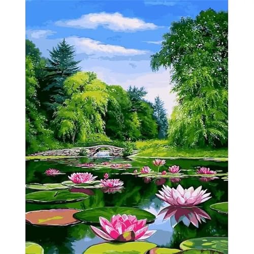 Puzzle 1200,Puzzles für Erwachsene,Lotus Pond Bridge Puzzles für Kinder DIY Kit Holzspielzeug Unique Gift Home Decor Framed Puzzle 1200,Puzzles für Erwachsene,Lotus Pond Bridge Puzzles für Kinder DIY Kit Holzspielzeug Unique Gift Home Decor Framed von Zuooyi