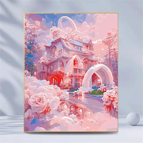 Puzzle 1200,Puzzles für Erwachsene,Rosa Schloss Puzzles für Kinder DIY Kit Holzspielzeug Unique Gift Home Decor Framed Puzzle 1200,Puzzles für Erwachsene,Rosa Schloss Puzzles für Kinder DIY Kit Holzspielzeug Unique Gift Home Decor Framed von Zuooyi