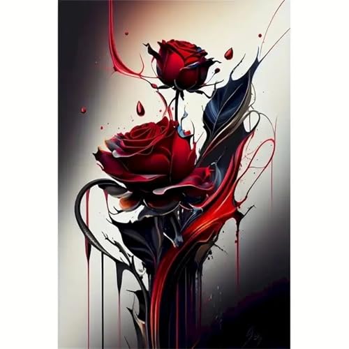 Puzzle 1200,Puzzles für Erwachsene,Rote und Schwarze Rosen Puzzles für Kinder DIY Kit Holzspielzeug Unique Gift Home Decor Framed Puzzle 1200,Puzzles für Erwachsene,Rote und Schwarze Rosen Puzzles für Kinder DIY Kit Holzspielzeug Unique Gift Home Decor Framed von Zuooyi