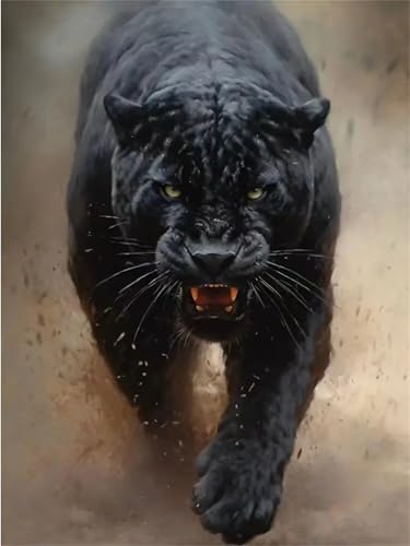 Puzzle 1200,Puzzles für Erwachsene,Schwarzer Panther Puzzles für Kinder DIY Kit Holzspielzeug Unique Gift Home Decor Framed von Zuooyi