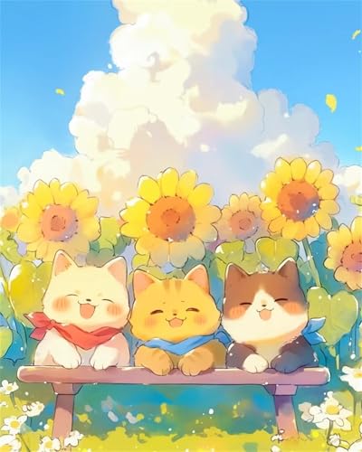 Puzzle 1200,Puzzles für Erwachsene,Sonnenblume süße Katze Puzzles für Kinder DIY Kit Holzspielzeug Unique Gift Home Decor Frameless Puzzle 1200,Puzzles für Erwachsene,Sonnenblume süße Katze Puzzles für Kinder DIY Kit Holzspielzeug Unique Gift Home Decor Frameless von Zuooyi