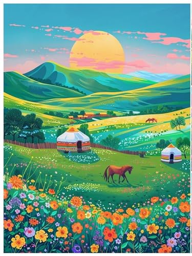 Puzzle 1200,Puzzles für Erwachsene,Steppenpferd Puzzles für Kinder DIY Kit Holzspielzeug Unique Gift Home Decor Framed Puzzle 1200,Puzzles für Erwachsene,Steppenpferd Puzzles für Kinder DIY Kit Holzspielzeug Unique Gift Home Decor Framed von Zuooyi