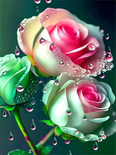 Puzzle 1200,Puzzles für Erwachsene,Taufrische Rose Puzzles für Kinder DIY Kit Holzspielzeug Unique Gift Home Decor Frameless von Zuooyi
