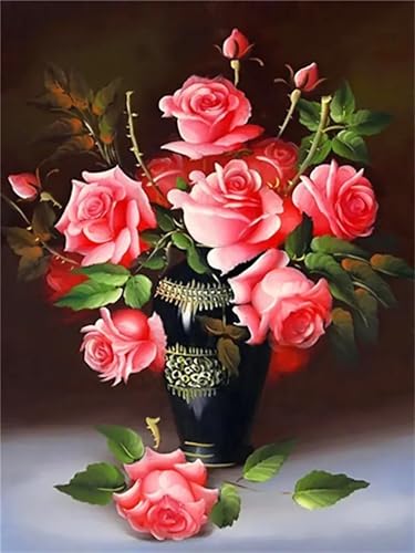 Puzzle 1500 Teile Erwachsene,Frameless Schwarze Vase mit rosa Rosen Puzzles für Lernspiel Herausforderungsspielzeug 1500 Teile Puzzles für Erwachsene Kinder Geschenk Moderne Wohnkultur Puzzle 1500 Teile Erwachsene,Frameless Schwarze Vase mit rosa Rosen Puzzles für Lernspiel Herausforderungsspielzeug 1500 Teile Puzzles für Erwachsene Kinder Geschenk Moderne Wohnkultur von Zuooyi