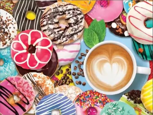 Puzzle 200,Puzzles für Erwachsene,Cappuccino-Donut Puzzles für Kinder DIY Kit Holzspielzeug Unique Gift Home Decor Frameless von Zuooyi