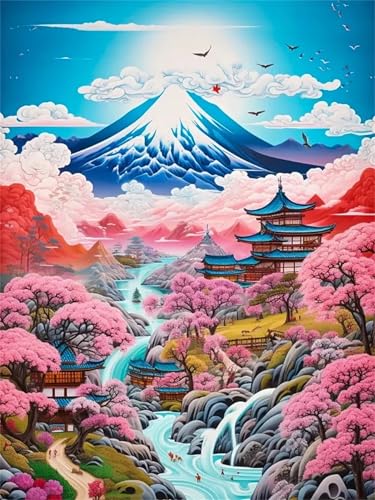 Puzzle 200,Puzzles für Erwachsene,Schneebedeckte Berge Türme Bäume Puzzles für Kinder DIY Kit Holzspielzeug Unique Gift Home Decor Frameless von Zuooyi