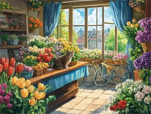 Puzzle 200,Puzzles für Erwachsene,Tulpengarten Puzzles für Kinder DIY Kit Holzspielzeug Unique Gift Home Decor Frameless von Zuooyi
