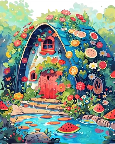 Puzzle 200,Puzzles für Erwachsene,Wassermelonenhaus Puzzles für Kinder DIY Kit Holzspielzeug Unique Gift Home Decor Frameless Puzzle 200,Puzzles für Erwachsene,Wassermelonenhaus Puzzles für Kinder DIY Kit Holzspielzeug Unique Gift Home Decor Frameless von Zuooyi