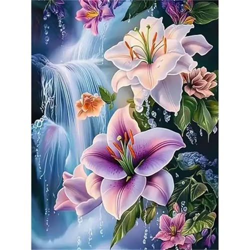 Puzzle 200 Teile Erwachsene,Framed Weiße Lilien Puzzles für Lernspiel Herausforderungsspielzeug 200 Teile Puzzles für Erwachsene Kinder Geschenk Moderne Wohnkultur von Zuooyi