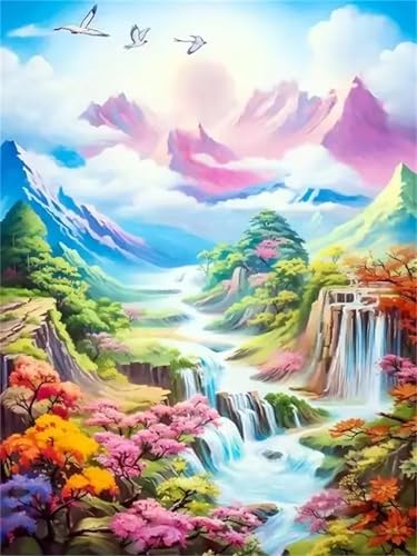 Puzzle 200 Teile Erwachsene,Frameless Angenehme Landschaft Puzzles für Lernspiel Herausforderungsspielzeug 200 Teile Puzzles für Erwachsene Kinder Geschenk Moderne Wohnkultur von Zuooyi