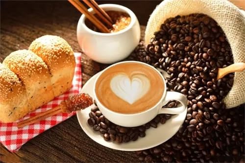 Puzzle 200 Teile Erwachsene,Frameless Cappuccino Dessert Puzzles für Lernspiel Herausforderungsspielzeug 200 Teile Puzzles für Erwachsene Kinder Geschenk Moderne Wohnkultur von Zuooyi