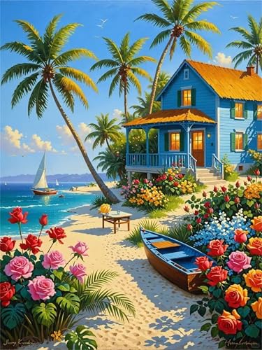 Puzzle 200 Teile Erwachsene,Frameless Costa Rosa Puzzles für Lernspiel Herausforderungsspielzeug 200 Teile Puzzles für Erwachsene Kinder Geschenk Moderne Wohnkultur von Zuooyi