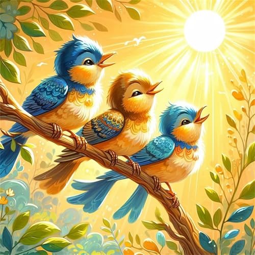 Puzzle 200 Teile Sun Birds Baum,Puzzles für Erwachsene 200 Teile EIN Herausforderndes Geschicklichkeitsspiel,DIY Puzzlespiele für Die Ganze Familie,Männer Frauen für Geschenk von Zuooyi