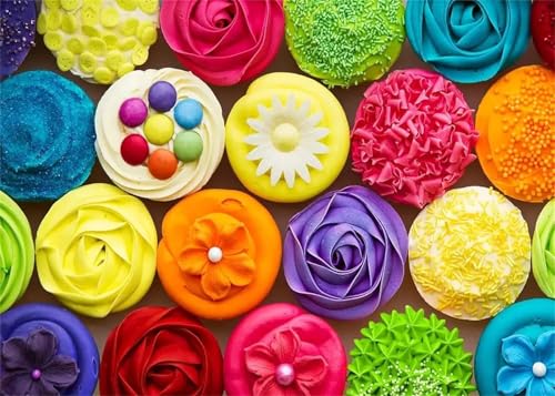 Puzzle 300 Teile Erwachsene,Framed Dessert Essen Puzzles für Lernspiel Herausforderungsspielzeug 300 Teile Puzzles für Erwachsene Kinder Geschenk Moderne Wohnkultur von Zuooyi