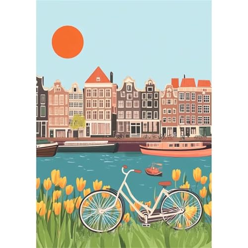 Puzzle 300 Teile Erwachsene,Frameless Fahrrad Küstenstadt Puzzles für Lernspiel Herausforderungsspielzeug 300 Teile Puzzles für Erwachsene Kinder Geschenk Moderne Wohnkultur Puzzle 300 Teile Erwachsene,Frameless Fahrrad Küstenstadt Puzzles für Lernspiel Herausforderungsspielzeug 300 Teile Puzzles für Erwachsene Kinder Geschenk Moderne Wohnkultur von Zuooyi
