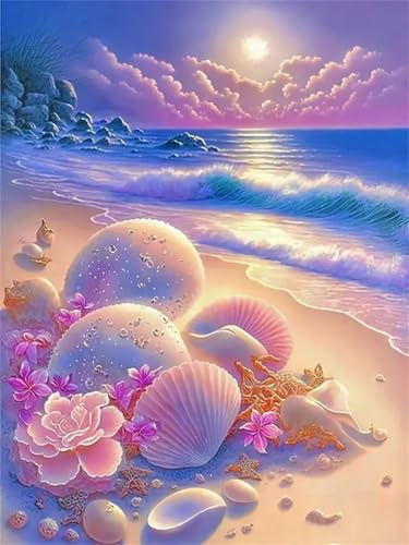 Puzzle 300 Teile Erwachsene,Frameless Sandstrand Muschel Puzzles für Lernspiel Herausforderungsspielzeug 300 Teile Puzzles für Erwachsene Kinder Geschenk Moderne Wohnkultur von Zuooyi