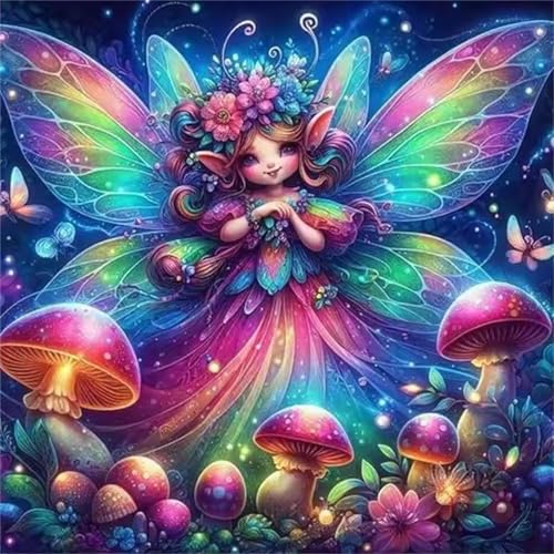 Puzzle 300 Teile für Erwachsene Feenpilz,35x35cm Klassisches Puzzles Lernspiel für Erwachsene,Bunte Kunstwerk Puzzle,Wunderschönes Dekoration Puzzles Geschenke von Zuooyi