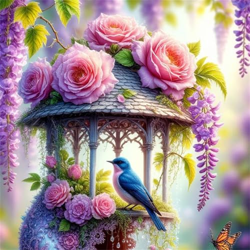 Puzzle 300 Teile für Erwachsene Rosenpavillon Vögel,35x35cm Klassisches Puzzles Lernspiel für Erwachsene,Bunte Kunstwerk Puzzle,Wunderschönes Dekoration Puzzles Geschenke Puzzle 300 Teile für Erwachsene Rosenpavillon Vögel,35x35cm Klassisches Puzzles Lernspiel für Erwachsene,Bunte Kunstwerk Puzzle,Wunderschönes Dekoration Puzzles Geschenke von Zuooyi