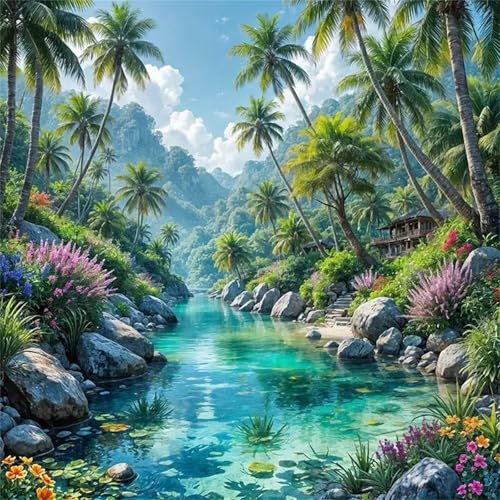 Puzzle 300 Teile für Erwachsene Tropischer Pflanzenstrom,35x35cm Klassisches Puzzles Lernspiel für Erwachsene,Bunte Kunstwerk Puzzle,Wunderschönes Dekoration Puzzles Geschenke Puzzle 300 Teile für Erwachsene Tropischer Pflanzenstrom,35x35cm Klassisches Puzzles Lernspiel für Erwachsene,Bunte Kunstwerk Puzzle,Wunderschönes Dekoration Puzzles Geschenke von Zuooyi