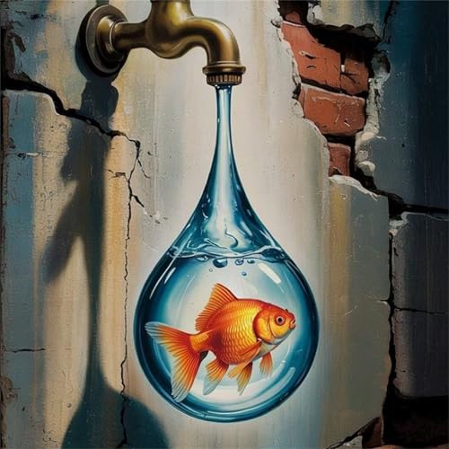 Puzzle 300 Teile für Erwachsene Wasserhahn Koi,35x35cm Klassisches Puzzles Lernspiel für Erwachsene,Bunte Kunstwerk Puzzle,Wunderschönes Dekoration Puzzles Geschenke von Zuooyi