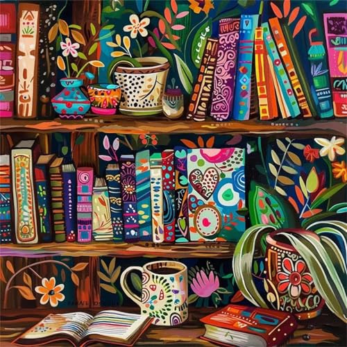 Puzzle 35 Teile Erwachsene 28x28cm Bücherregal-Schreibtisch aus Holz,Jigsaw Puzzle Erwachsene 35 Teile Lernspiel Herausforderung Spielzeug,High Difficulty Impossible Puzzles für Home Dekoration von Zuooyi