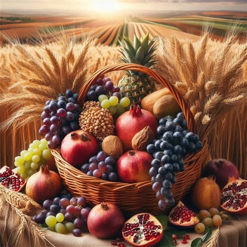 Puzzle 35 Teile Erwachsene 28x28cm Obst Trauben Weizen,Jigsaw Puzzle Erwachsene 35 Teile Lernspiel Herausforderung Spielzeug,High Difficulty Impossible Puzzles für Home Dekoration von Zuooyi