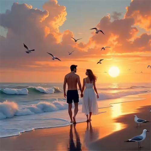 Puzzle 35 Teile Erwachsene 28x28cm Paar Sunset Strand,Jigsaw Puzzle Erwachsene 35 Teile Lernspiel Herausforderung Spielzeug,High Difficulty Impossible Puzzles für Home Dekoration Puzzle 35 Teile Erwachsene 28x28cm Paar Sunset Strand,Jigsaw Puzzle Erwachsene 35 Teile Lernspiel Herausforderung Spielzeug,High Difficulty Impossible Puzzles für Home Dekoration von Zuooyi