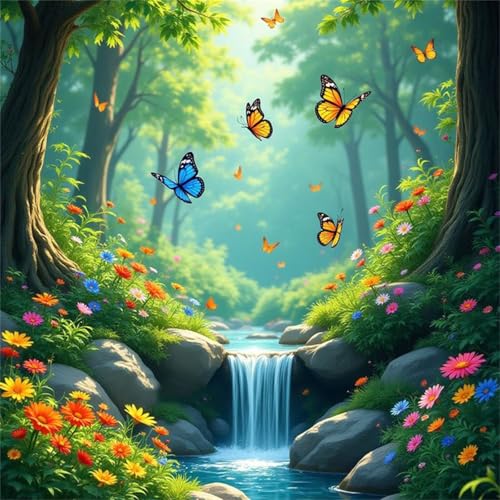 Puzzle 35 Teile Erwachsene 28x28cm Schöner Waldbach,Jigsaw Puzzle Erwachsene 35 Teile Lernspiel Herausforderung Spielzeug,High Difficulty Impossible Puzzles für Home Dekoration Puzzle 35 Teile Erwachsene 28x28cm Schöner Waldbach,Jigsaw Puzzle Erwachsene 35 Teile Lernspiel Herausforderung Spielzeug,High Difficulty Impossible Puzzles für Home Dekoration von Zuooyi
