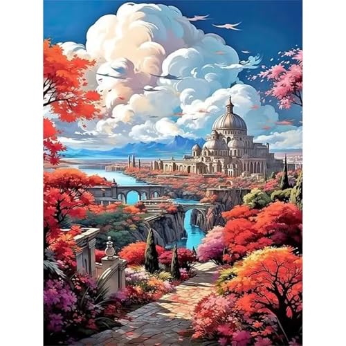 Puzzle 500,Puzzles für Erwachsene,Baumschloss Puzzles für Kinder DIY Kit Holzspielzeug Unique Gift Home Decor Framed Puzzle 500,Puzzles für Erwachsene,Baumschloss Puzzles für Kinder DIY Kit Holzspielzeug Unique Gift Home Decor Framed von Zuooyi