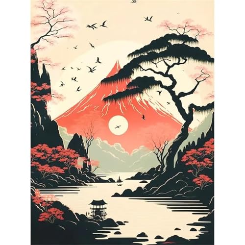Puzzle 500,Puzzles für Erwachsene,Goose Mountain Pine River Puzzles für Kinder DIY Kit Holzspielzeug Unique Gift Home Decor Frameless von Zuooyi