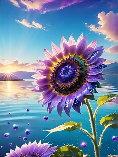Puzzle 500,Puzzles für Erwachsene,Lila Sonnenblume Puzzles für Kinder DIY Kit Holzspielzeug Unique Gift Home Decor Frameless Puzzle 500,Puzzles für Erwachsene,Lila Sonnenblume Puzzles für Kinder DIY Kit Holzspielzeug Unique Gift Home Decor Frameless von Zuooyi