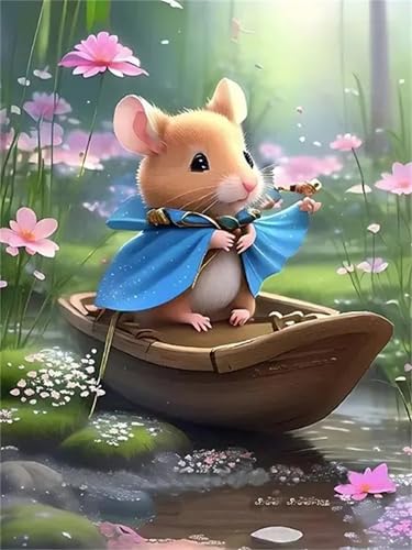 Puzzle 500,Puzzles für Erwachsene,Mäuseboot Puzzles für Kinder DIY Kit Holzspielzeug Unique Gift Home Decor Framed von Zuooyi