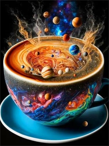 Puzzle 500,Puzzles für Erwachsene,Planet der Tassen Puzzles für Kinder DIY Kit Holzspielzeug Unique Gift Home Decor Frameless von Zuooyi