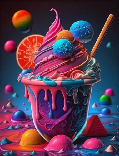 Puzzle 500 Teile Erwachsene,Frameless Farbiges EIS Puzzles für Lernspiel Herausforderungsspielzeug 500 Teile Puzzles für Erwachsene Kinder Geschenk Moderne Wohnkultur von Zuooyi