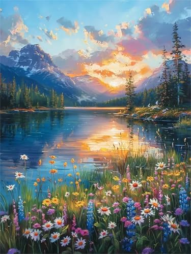 Puzzle 500 Teile Erwachsene,Frameless Schneebedeckte Bergkette Puzzles für Lernspiel Herausforderungsspielzeug 500 Teile Puzzles für Erwachsene Kinder Geschenk Moderne Wohnkultur von Zuooyi