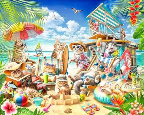 Puzzle 500 Teile Erwachsene,Frameless Sonnenbadende Katze Puzzles für Lernspiel Herausforderungsspielzeug 500 Teile Puzzles für Erwachsene Kinder Geschenk Moderne Wohnkultur Puzzle 500 Teile Erwachsene,Frameless Sonnenbadende Katze Puzzles für Lernspiel Herausforderungsspielzeug 500 Teile Puzzles für Erwachsene Kinder Geschenk Moderne Wohnkultur von Zuooyi