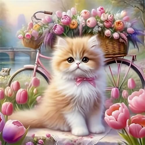 Puzzle 500 Teile Erwachsene 45x45cm Fahrrad Tulpe Katze,Jigsaw Puzzle Erwachsene 500 Teile Lernspiel Herausforderung Spielzeug,High Difficulty Impossible Puzzles für Home Dekoration Puzzle 500 Teile Erwachsene 45x45cm Fahrrad Tulpe Katze,Jigsaw Puzzle Erwachsene 500 Teile Lernspiel Herausforderung Spielzeug,High Difficulty Impossible Puzzles für Home Dekoration von Zuooyi