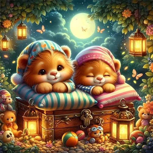 Puzzle 500 Teile Erwachsene 45x45cm Garten Niedlicher Bär,Jigsaw Puzzle Erwachsene 500 Teile Lernspiel Herausforderung Spielzeug,High Difficulty Impossible Puzzles für Home Dekoration von Zuooyi