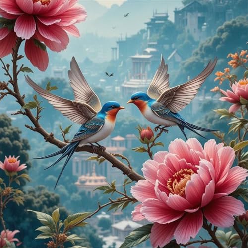 Puzzle 60 Teile Geflügelte Vögel Pfingstrose,Puzzles für Erwachsene 60 Teile EIN Herausforderndes Geschicklichkeitsspiel,DIY Puzzlespiele für Die Ganze Familie,Männer Frauen für Geschenk Puzzle 60 Teile Geflügelte Vögel Pfingstrose,Puzzles für Erwachsene 60 Teile EIN Herausforderndes Geschicklichkeitsspiel,DIY Puzzlespiele für Die Ganze Familie,Männer Frauen für Geschenk von Zuooyi