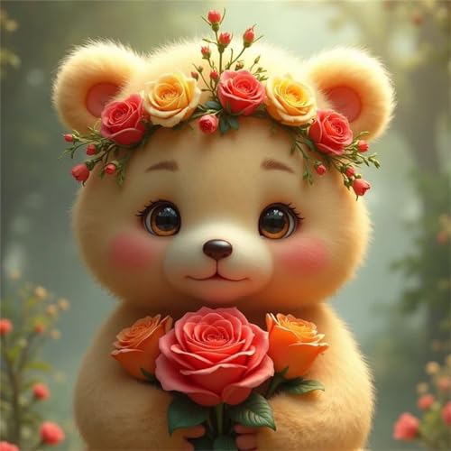 Puzzle 60 Teile Niedlicher Rosenbär,Puzzles für Erwachsene 60 Teile EIN Herausforderndes Geschicklichkeitsspiel,DIY Puzzlespiele für Die Ganze Familie,Männer Frauen für Geschenk Puzzle 60 Teile Niedlicher Rosenbär,Puzzles für Erwachsene 60 Teile EIN Herausforderndes Geschicklichkeitsspiel,DIY Puzzlespiele für Die Ganze Familie,Männer Frauen für Geschenk von Zuooyi
