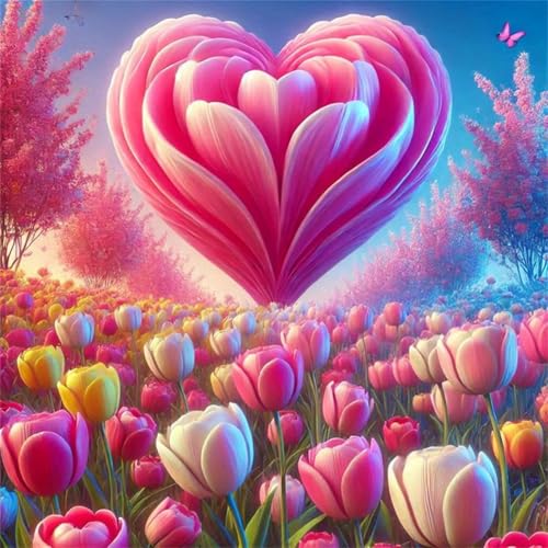 Puzzle 60 Teile Tulpenblüten,Puzzles für Erwachsene 60 Teile EIN Herausforderndes Geschicklichkeitsspiel,DIY Puzzlespiele für Die Ganze Familie,Männer Frauen für Geschenk von Zuooyi