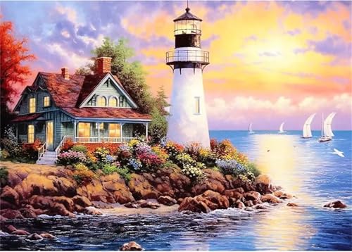 Puzzle 700,Puzzles für Erwachsene,Leuchtturm Meer Puzzles für Kinder DIY Kit Holzspielzeug Unique Gift Home Decor Frameless Puzzle 700,Puzzles für Erwachsene,Leuchtturm Meer Puzzles für Kinder DIY Kit Holzspielzeug Unique Gift Home Decor Frameless von Zuooyi