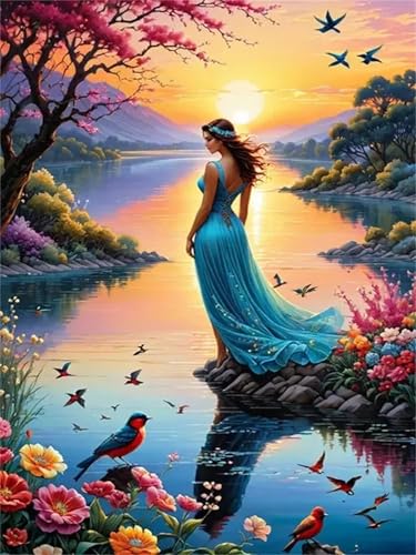 Puzzle 700 Teile Erwachsene,Frameless Frau am See Puzzles für Lernspiel Herausforderungsspielzeug 700 Teile Puzzles für Erwachsene Kinder Geschenk Moderne Wohnkultur Puzzle 700 Teile Erwachsene,Frameless Frau am See Puzzles für Lernspiel Herausforderungsspielzeug 700 Teile Puzzles für Erwachsene Kinder Geschenk Moderne Wohnkultur von Zuooyi
