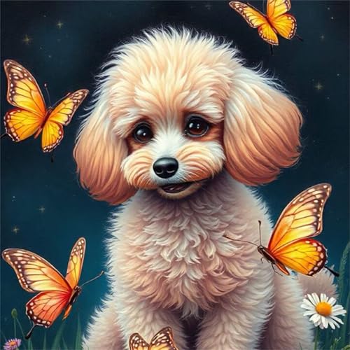 Puzzle 90 Teile für Erwachsene Flauschiger Hund Schmetterling,30x30cm Klassisches Puzzles Lernspiel für Erwachsene,Bunte Kunstwerk Puzzle,Wunderschönes Dekoration Puzzles Geschenke Puzzle 90 Teile für Erwachsene Flauschiger Hund Schmetterling,30x30cm Klassisches Puzzles Lernspiel für Erwachsene,Bunte Kunstwerk Puzzle,Wunderschönes Dekoration Puzzles Geschenke von Zuooyi
