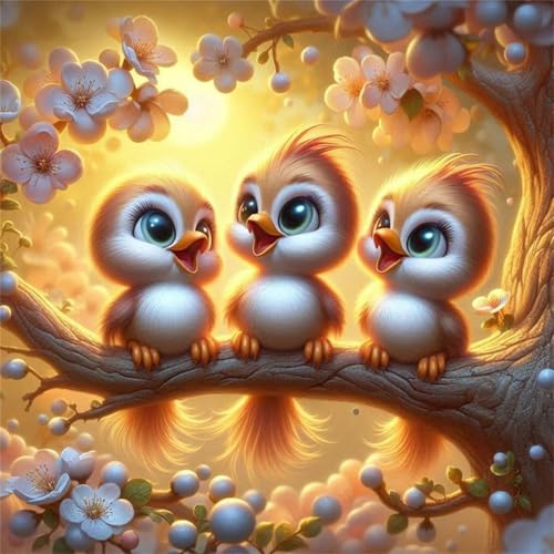 Puzzle 90 Teile für Erwachsene Gelber Vogelbaum,30x30cm Klassisches Puzzles Lernspiel für Erwachsene,Bunte Kunstwerk Puzzle,Wunderschönes Dekoration Puzzles Geschenke von Zuooyi