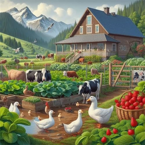 Puzzle 90 Teile für Erwachsene Gemüsegarten Kuh,30x30cm Klassisches Puzzles Lernspiel für Erwachsene,Bunte Kunstwerk Puzzle,Wunderschönes Dekoration Puzzles Geschenke Puzzle 90 Teile für Erwachsene Gemüsegarten Kuh,30x30cm Klassisches Puzzles Lernspiel für Erwachsene,Bunte Kunstwerk Puzzle,Wunderschönes Dekoration Puzzles Geschenke von Zuooyi