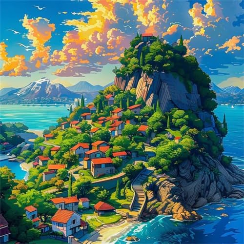 Puzzle 90 Teile für Erwachsene Inselhaus Meer,30x30cm Klassisches Puzzles Lernspiel für Erwachsene,Bunte Kunstwerk Puzzle,Wunderschönes Dekoration Puzzles Geschenke Puzzle 90 Teile für Erwachsene Inselhaus Meer,30x30cm Klassisches Puzzles Lernspiel für Erwachsene,Bunte Kunstwerk Puzzle,Wunderschönes Dekoration Puzzles Geschenke von Zuooyi