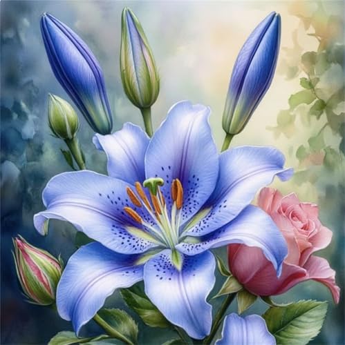 Puzzle 90 Teile für Erwachsene Lila Lilie Rose,30x30cm Klassisches Puzzles Lernspiel für Erwachsene,Bunte Kunstwerk Puzzle,Wunderschönes Dekoration Puzzles Geschenke Puzzle 90 Teile für Erwachsene Lila Lilie Rose,30x30cm Klassisches Puzzles Lernspiel für Erwachsene,Bunte Kunstwerk Puzzle,Wunderschönes Dekoration Puzzles Geschenke von Zuooyi