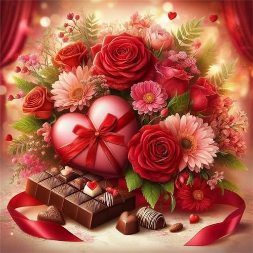 Puzzle 90 Teile für Erwachsene Rosenstrauß Schokolade,30x30cm Klassisches Puzzles Lernspiel für Erwachsene,Bunte Kunstwerk Puzzle,Wunderschönes Dekoration Puzzles Geschenke Puzzle 90 Teile für Erwachsene Rosenstrauß Schokolade,30x30cm Klassisches Puzzles Lernspiel für Erwachsene,Bunte Kunstwerk Puzzle,Wunderschönes Dekoration Puzzles Geschenke von Zuooyi